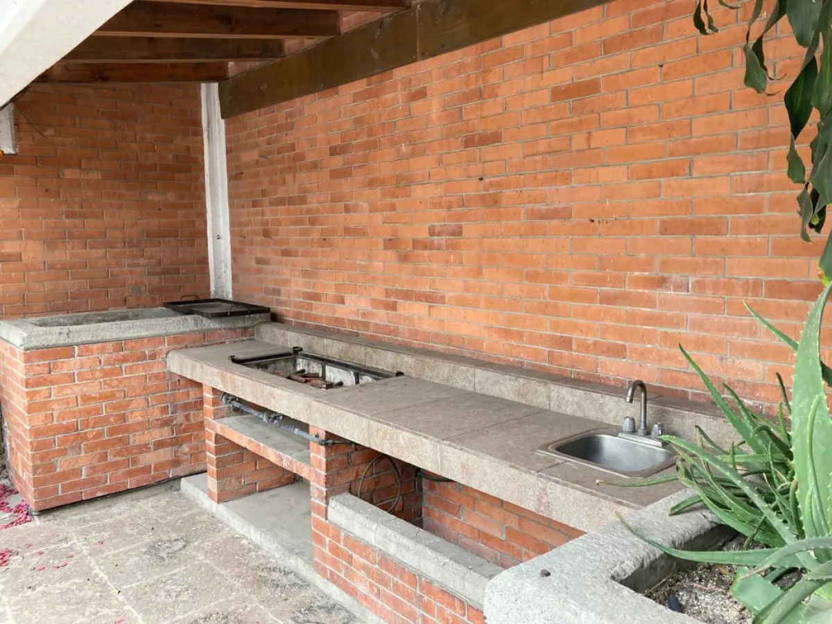 Asador con palapa Casa Venta Arboledas CDMX