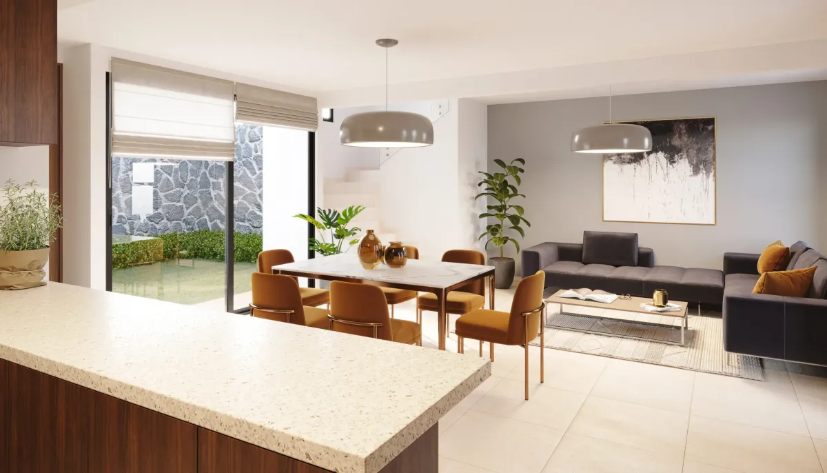 Área social Casa Renta Thandi Querétaro